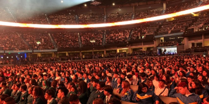 Estudiantes de colegios de Bogotá en el Biz Fest