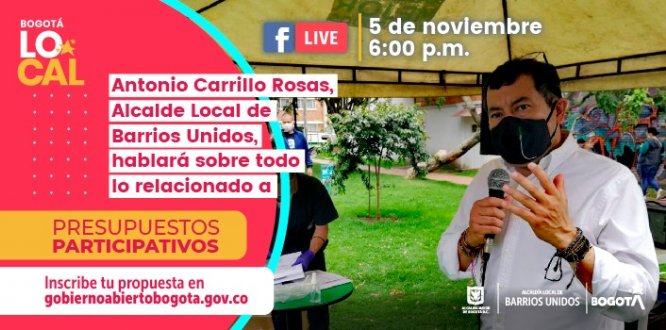 Facebook Live con el Alcalde Local Antonio Carrillo