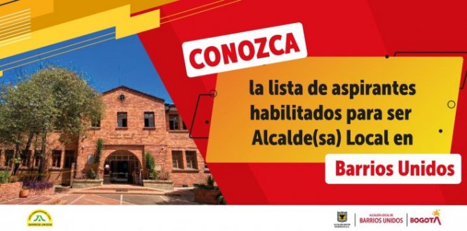 Conozca la lista de aspirantes habilitados en Barrios Unidos para presentar el examen en el marco del Concurso de Alcaldes Locales.