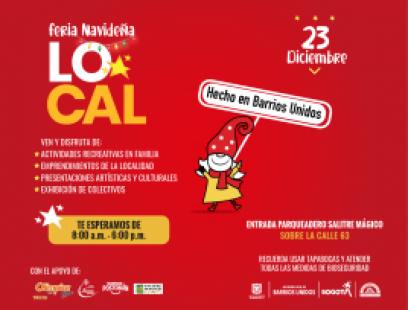 Ven y comparte con nosotros en la feria navideña de Bogotá Local.
