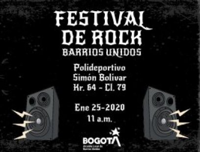 Invitación al Festival de Rock en Barrios Unidos